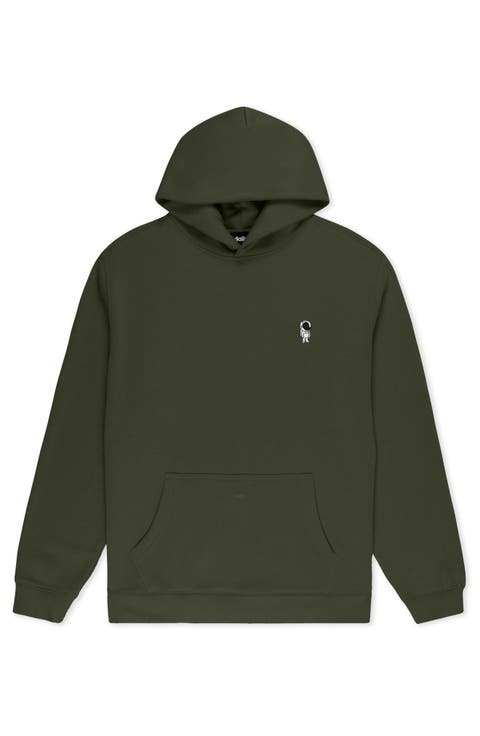 Astronaut Relaxed Midweight Fleece Pullover Hoodie