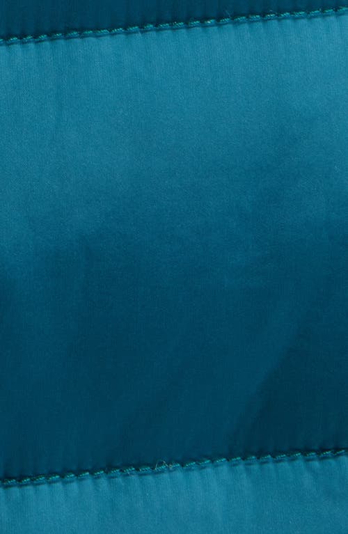 Save The Duck Caroline Water Repellent Satin Puffer Jacket In Blue