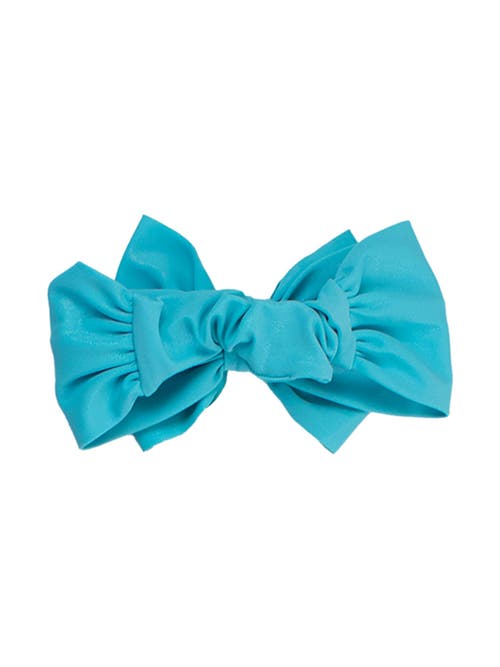 Rufflebutts Girls Upf50+ Shimmer Swim Bow Headband