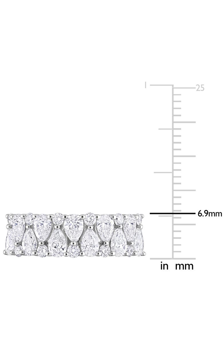 Julianna B. Diamond Cluster Semi-Eternity Ring 14k, Alternate, color, 14K White Gold