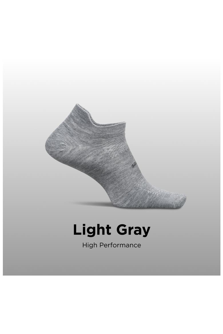 High Performance Ultra Light Ankle Sock  No Show Socks with Heel Tab, Alternate, color, Stone Gray