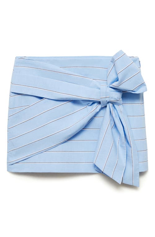 Mango Anita Stripe Cotton Miniskirt