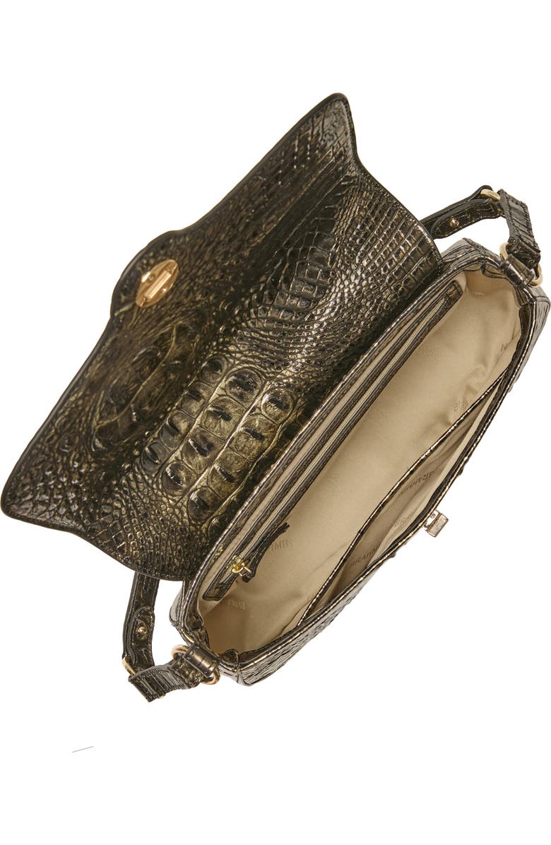 Brahmin Nerida Croc Embossed Leather Shoulder Bag, Alternate, color,