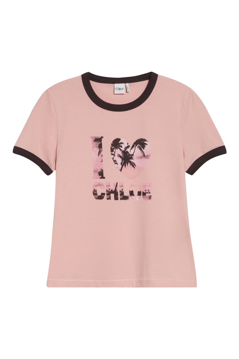 I Love Chloe Cotton Ringer Graphic T-Shirt, Alternate, color, DESERT ROSE