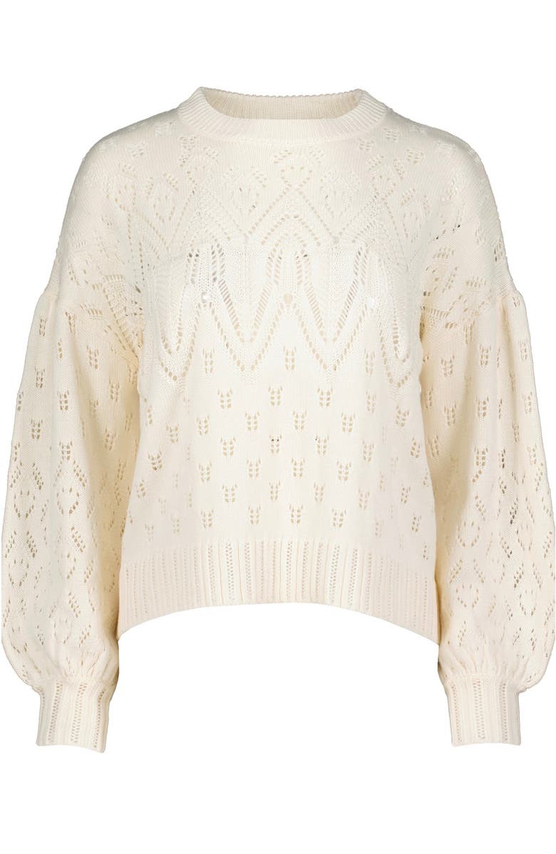 Bishop + Young Favorite Pointelle Sweater, Alternate, color, Cloud