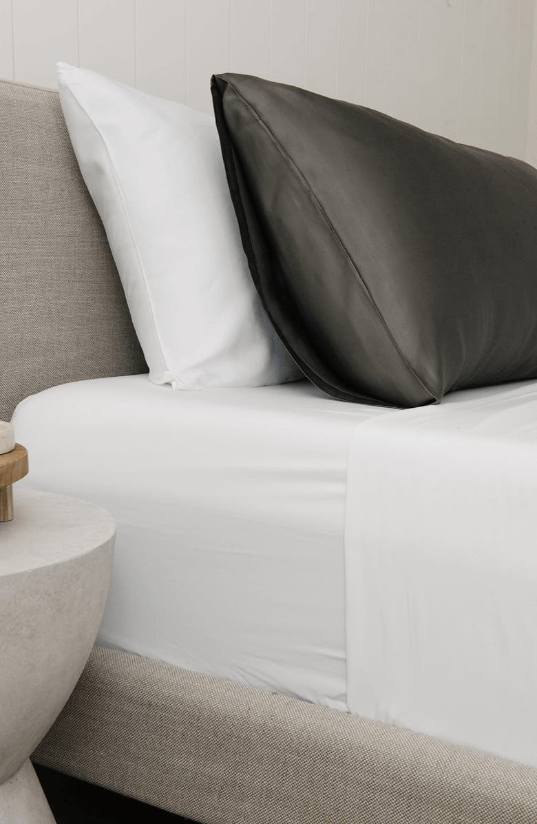 Cozy Earth Set of 2 Wrinkle Resistant Pillowcases, Alternate, color, Charcoal