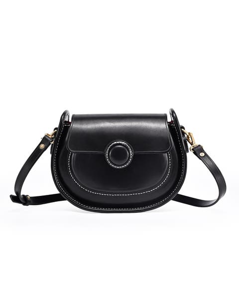 Begonia Genuine Leather Vintage Compact Crossbody