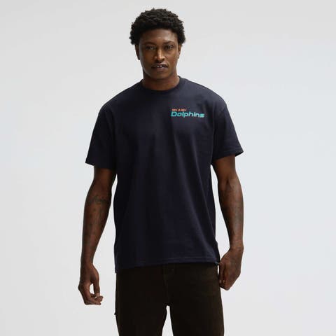 Men's Nike Pitch Blue Miami Dolphins 2025 Rivalries Collection Essential Max90 T-Shirt