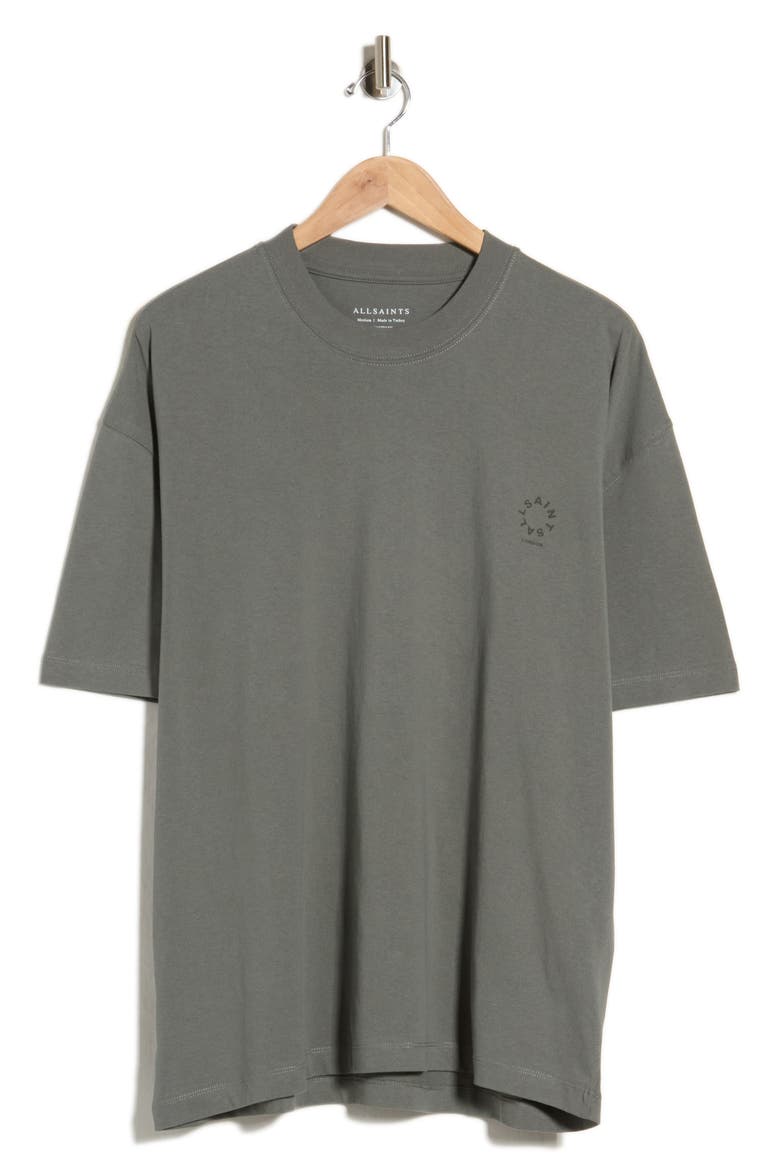 Ven Oversized Cotton T-Shirt, Main, color, GASTOR GREEN