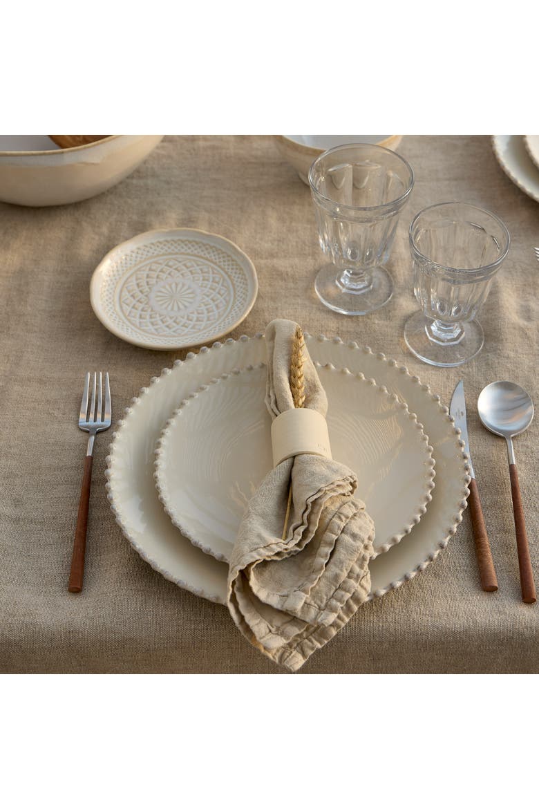 Pearl Set/6 salad plates, Alternate, color, Cream