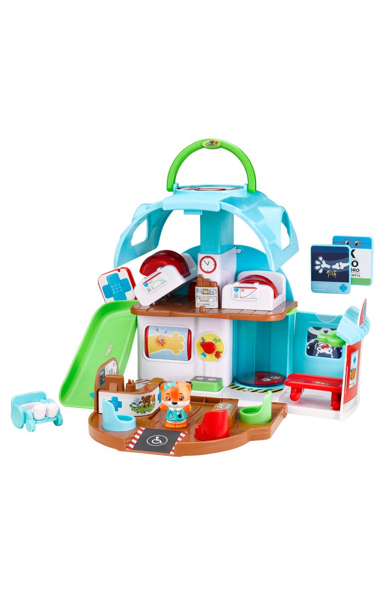 Timber Tots Care Center 9 Piece Medical Playset, Alternate, color, Multicolored