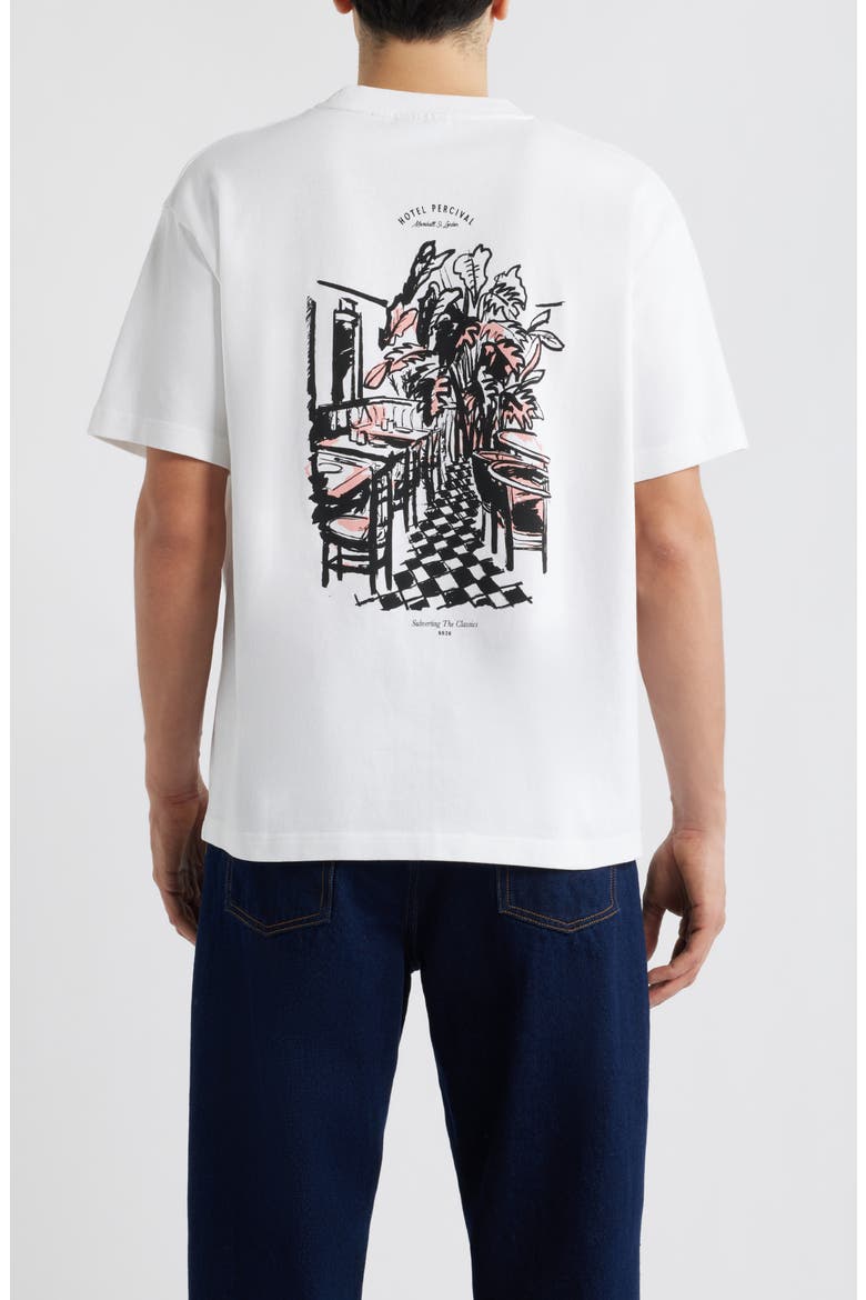 Hotel Bistro Oversize T-Shirt, Alternate, color, WHITE
