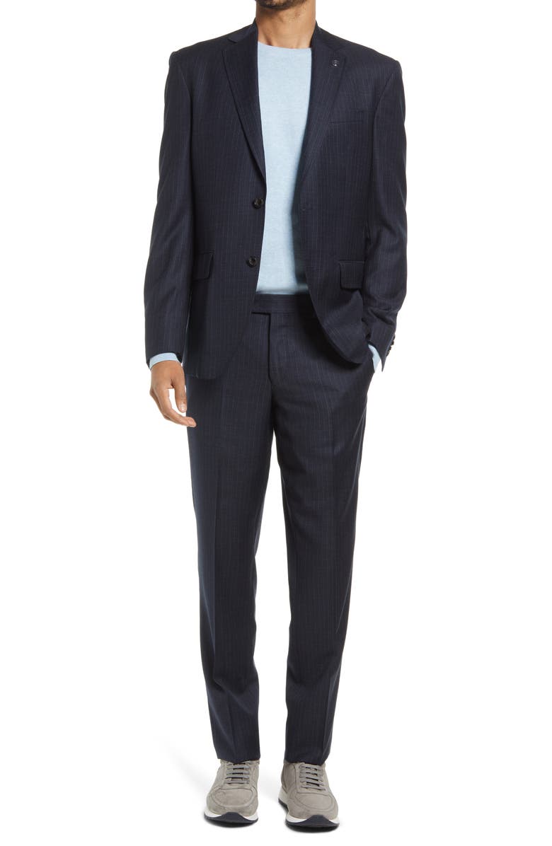 Ted Baker London Karl Slim Fit Stripe Wool Suit, Main, color,