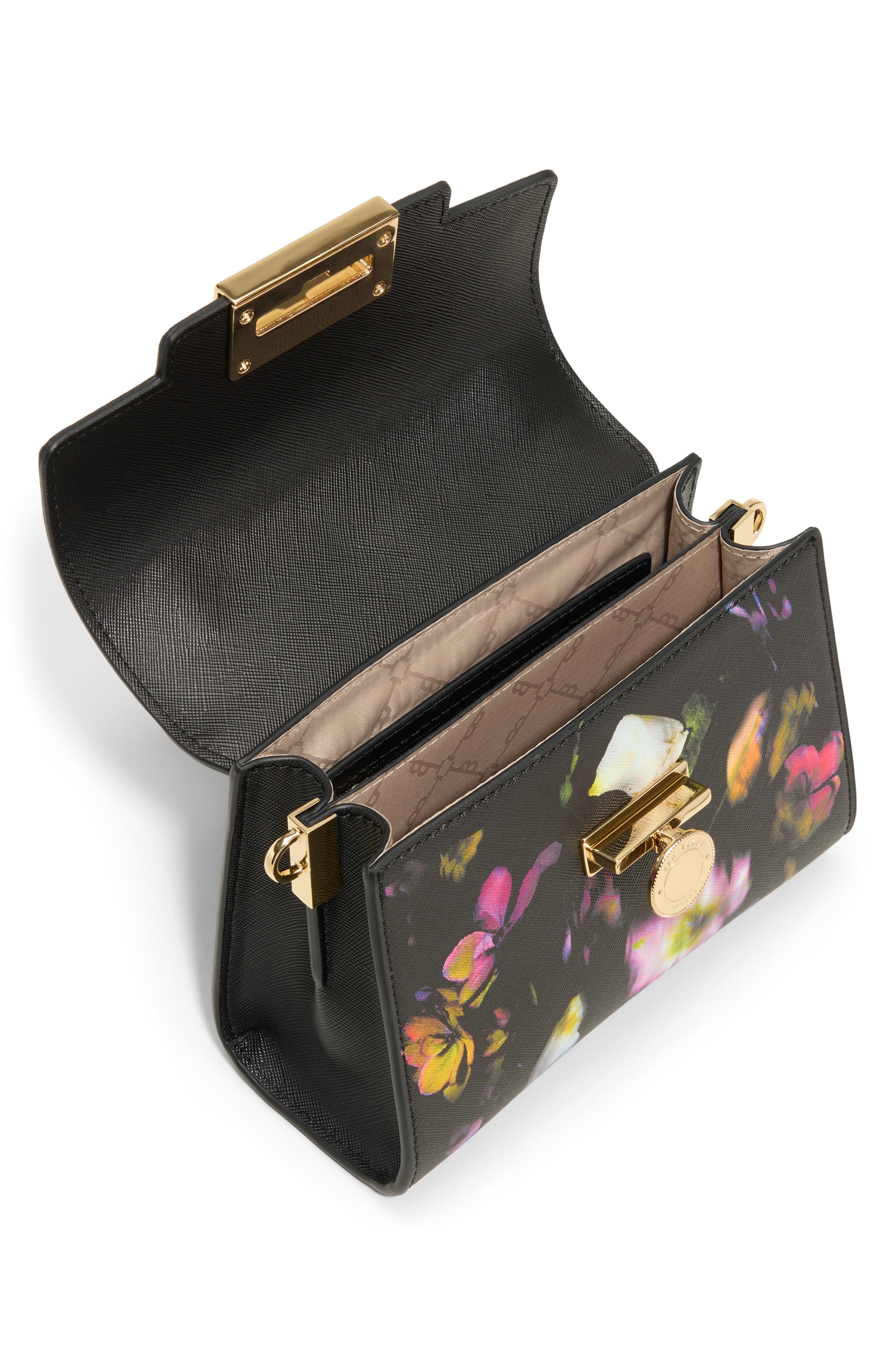 Ted Baker Lili Top Handle Satchel, Alternate, color, Trailing Flower