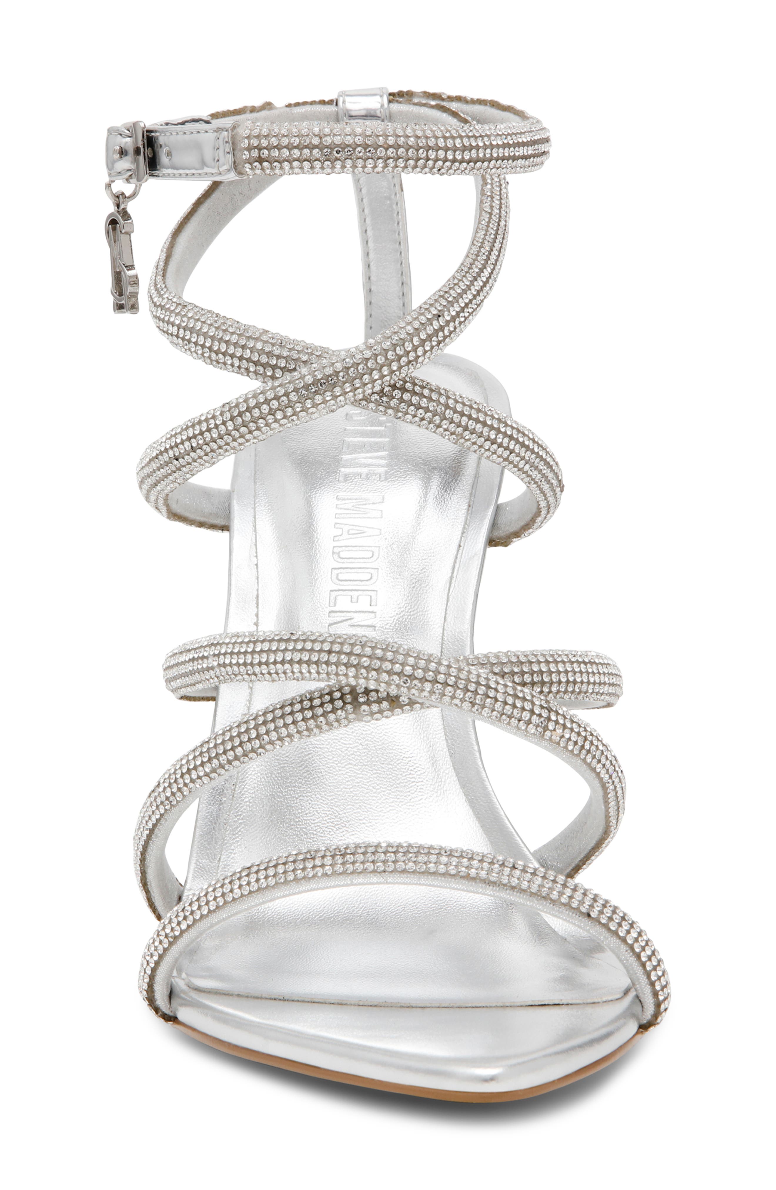 Steve Madden Sky Ankle Strap Pointed Toe Sandal, Alternate, color, 