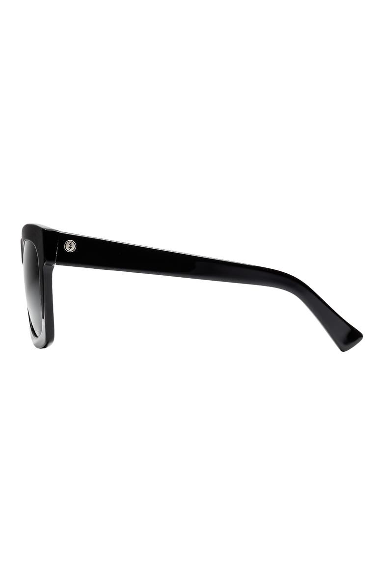 Crasher 54mm Polarized Square Sunglasses, Alternate, color, GLOSS BLACK/ GREY