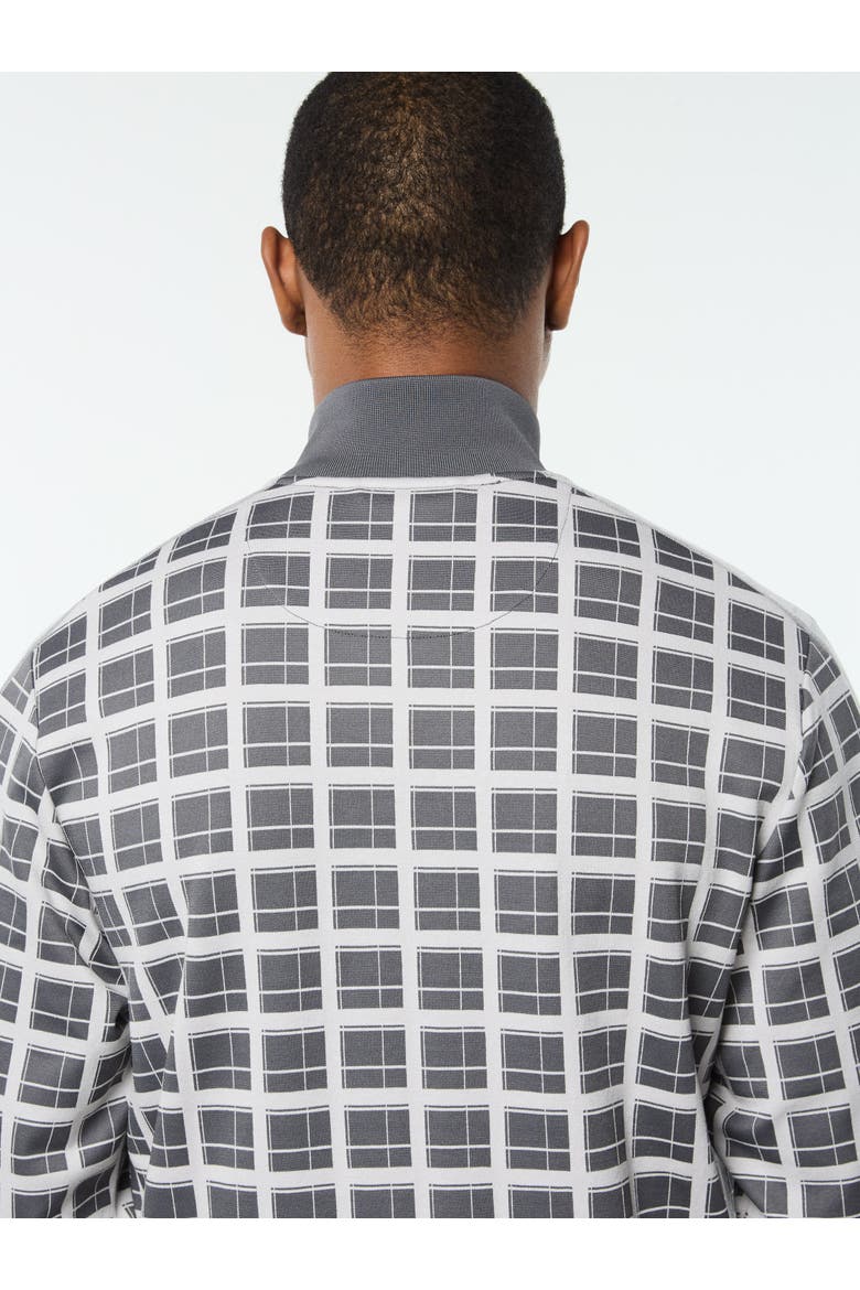 Damarindo Check Track Jacket, Alternate, color, QUIET GREY