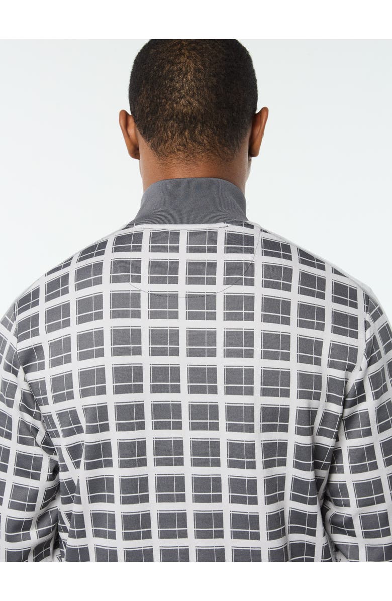 Sergio Tacchini Damarindo Check Track Jacket, Alternate, color, Quiet Grey