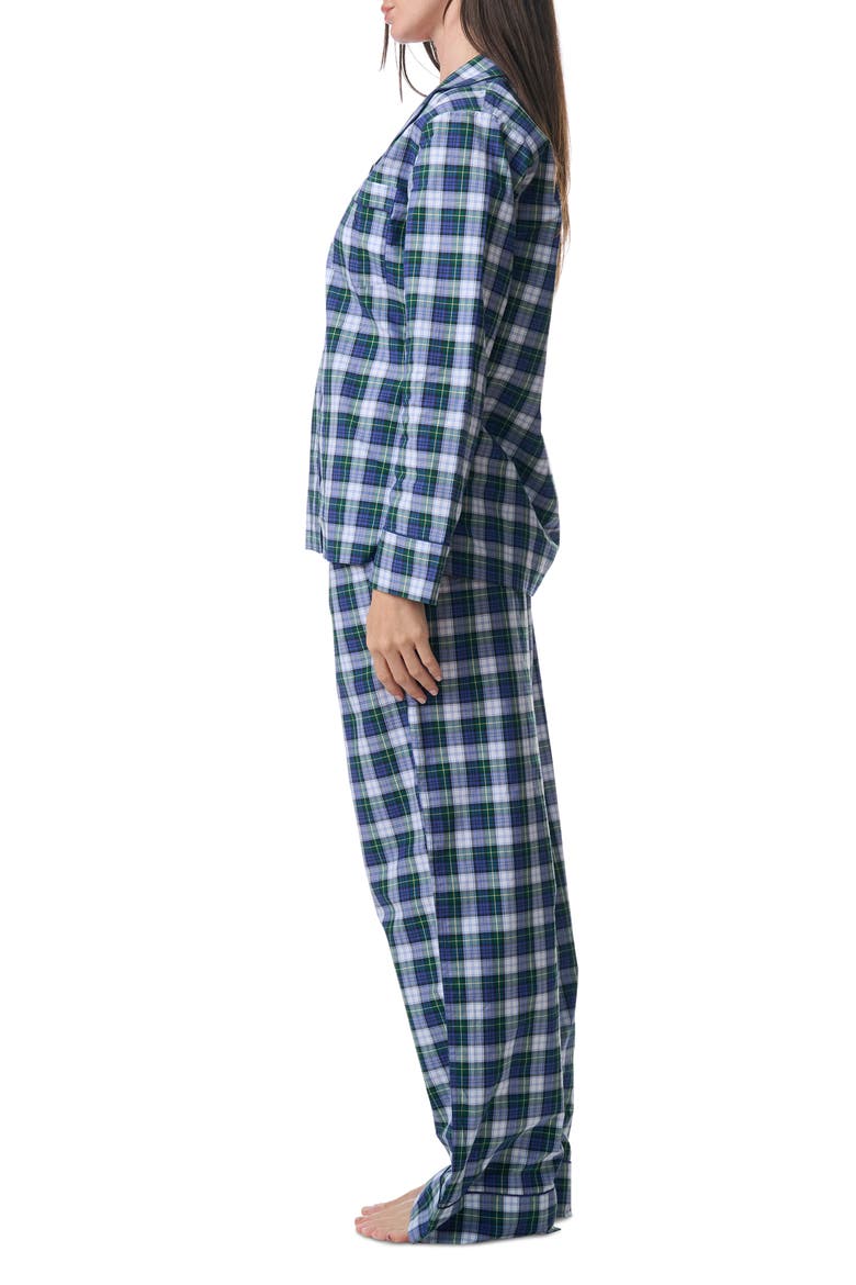 Madison Plaid Cotton Pajamas, Alternate, color, BALSAM TARTAN