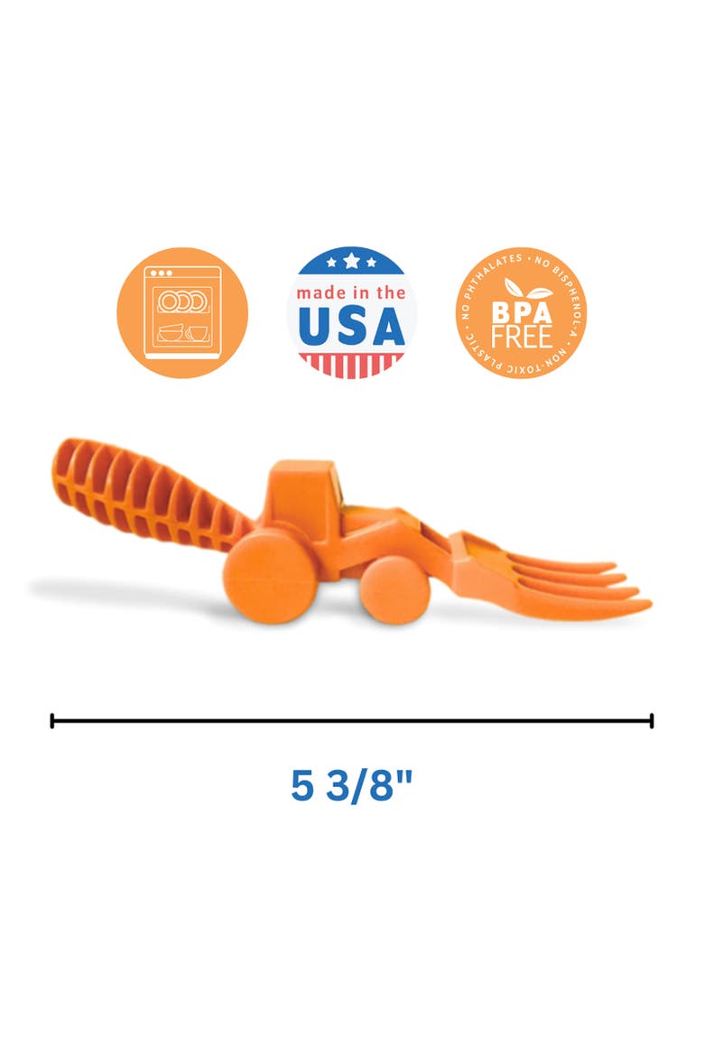 Set of 2 Tractor Utensils for Kids and Toddlers, 1 Pack, Alternate, color, Orange