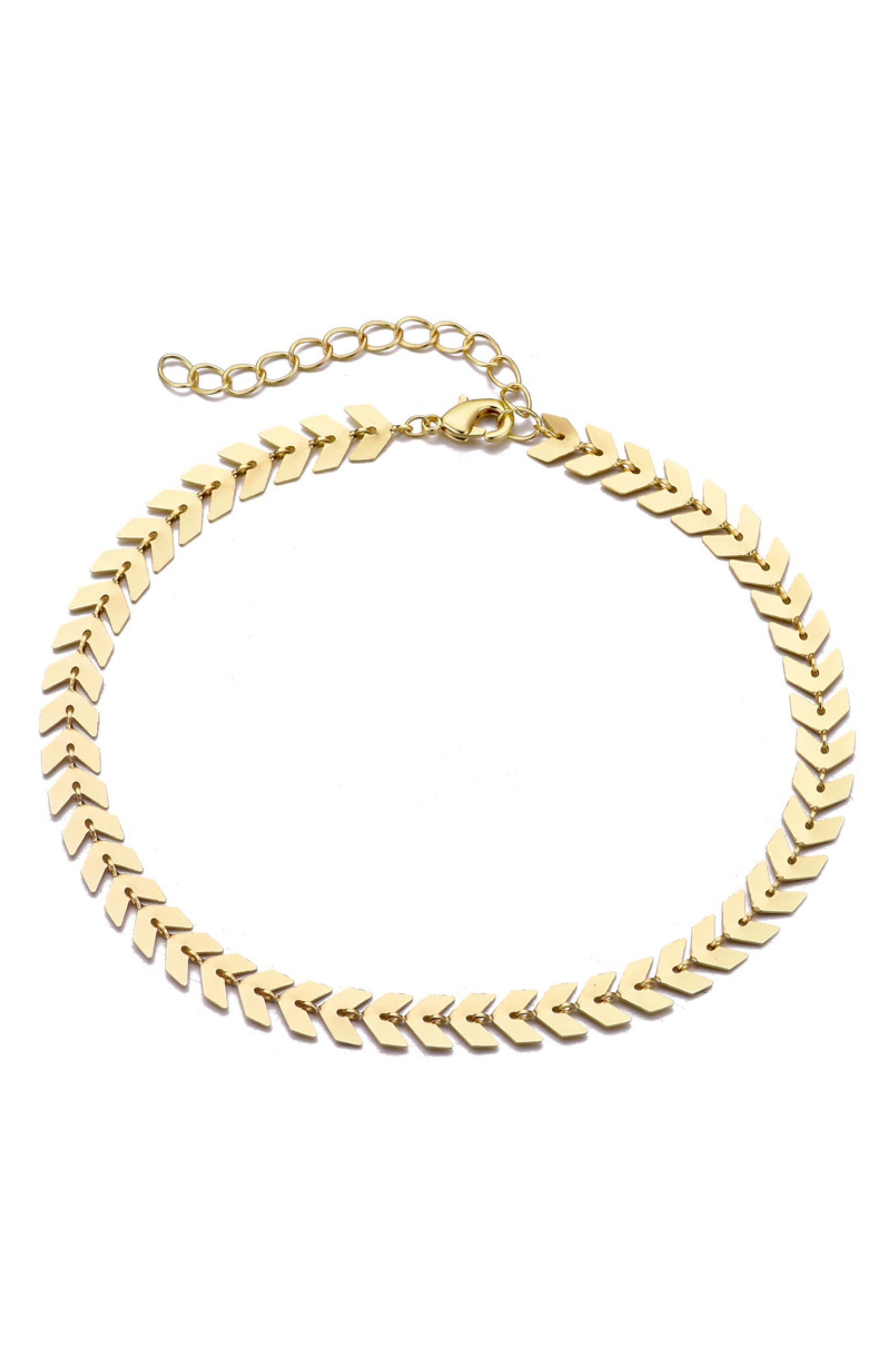 Adornia Fishtail Chain Anklet