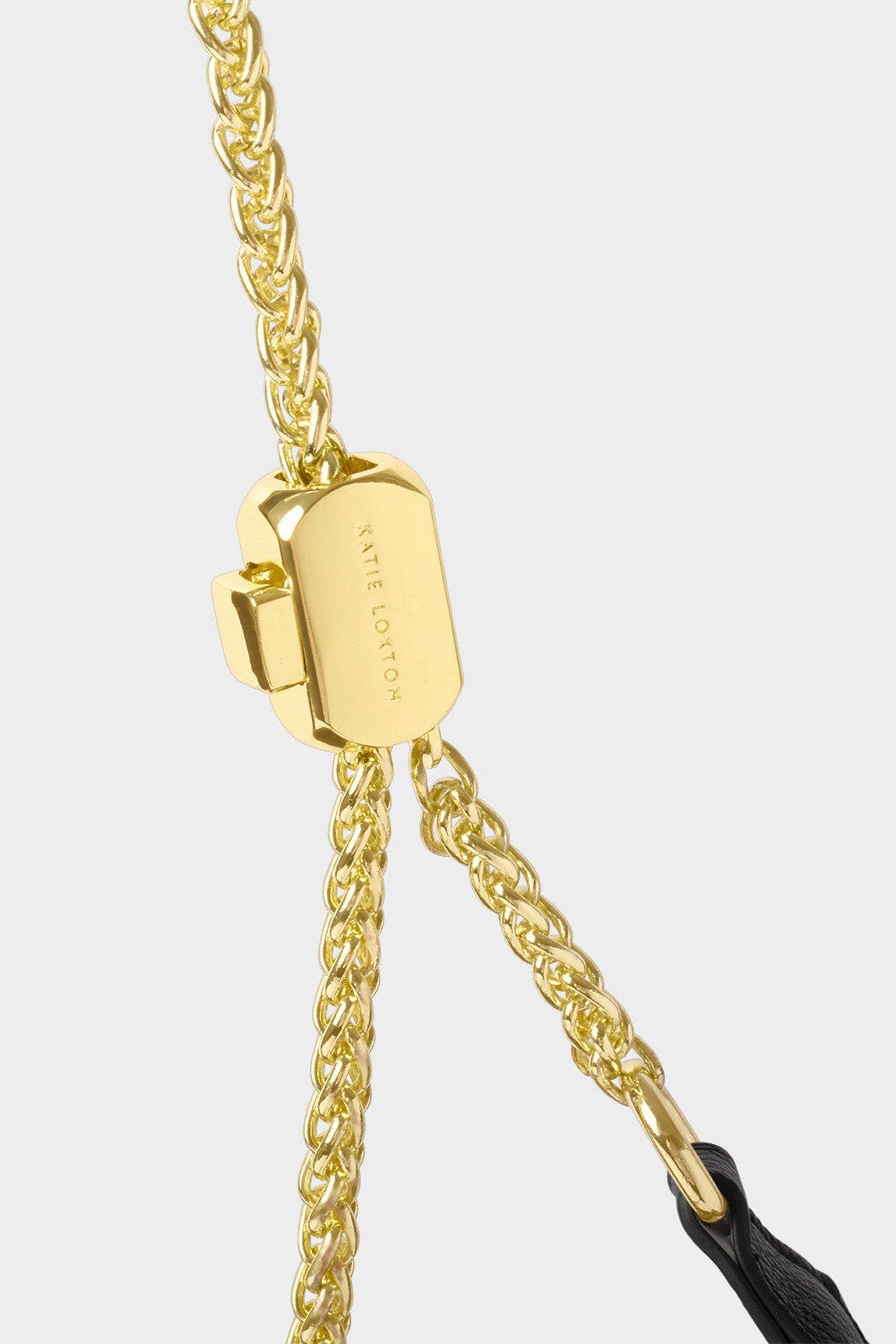 Katie Loxton Remi Slider Chain Shoulder Bag, Alternate, color, Black