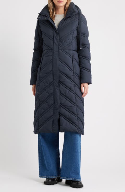 Longline Hooded Puffer Jacket