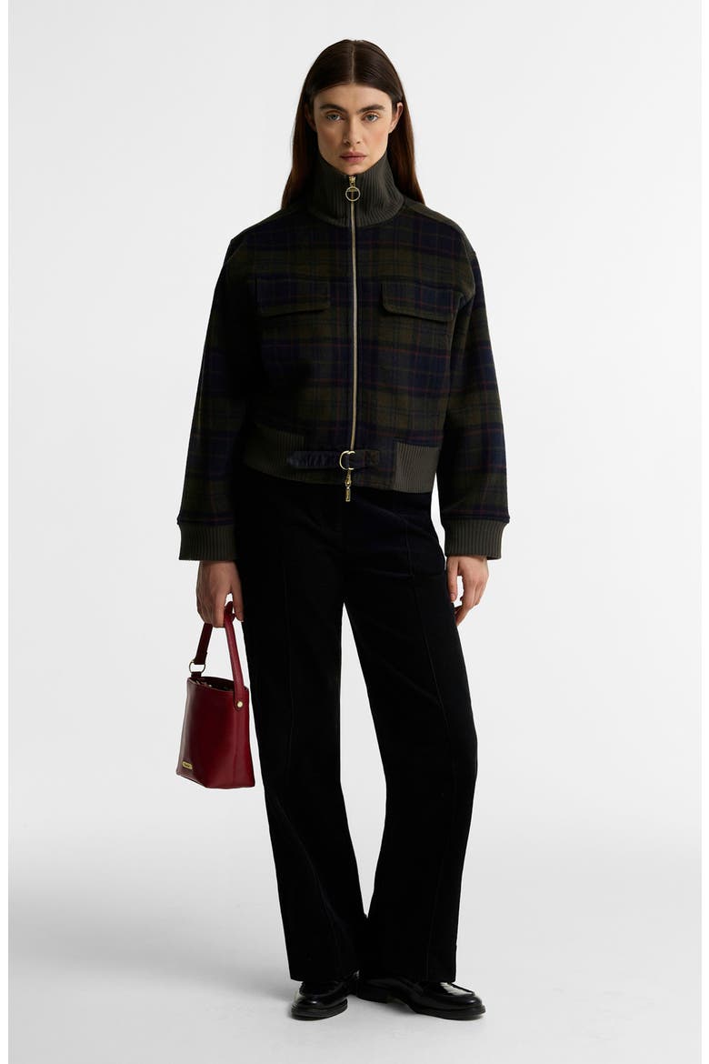 Ivybridge Tartan Wool Blend Jacket, Alternate, color, SHADOW CLASSIC TARTAN