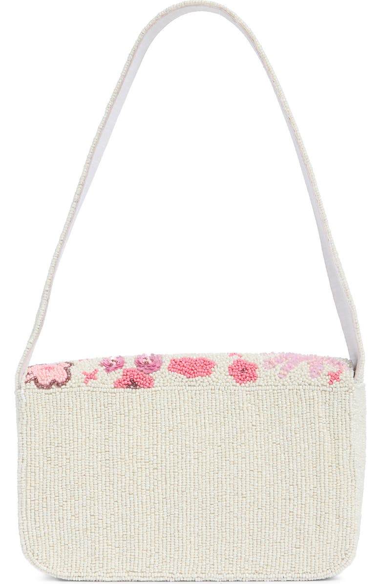 Collection XIIX Beaded 3D Floral Baguette Shoulder Bag, Alternate, color, Pink Multi