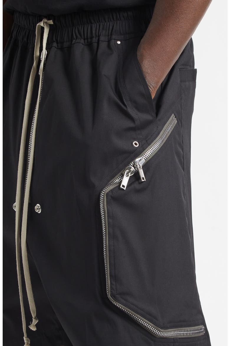 Rick Owens Heizer Bela Stretch Poplin Zip Shorts (Men) | Nordstrom