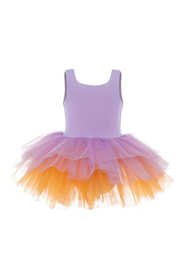 Viola Sleeveless Fluffy Tutu Dress, Alternate, color, Lilac Viola