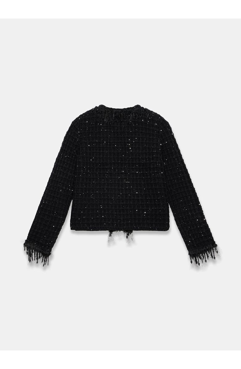 MINT VELVET Sequin Embellished Jacket, Alternate, color, Black