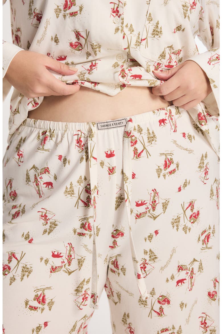 Softcore Modal Blend Sleep Pants, Alternate, color, PETAL WHITE SULTRY SLOPES