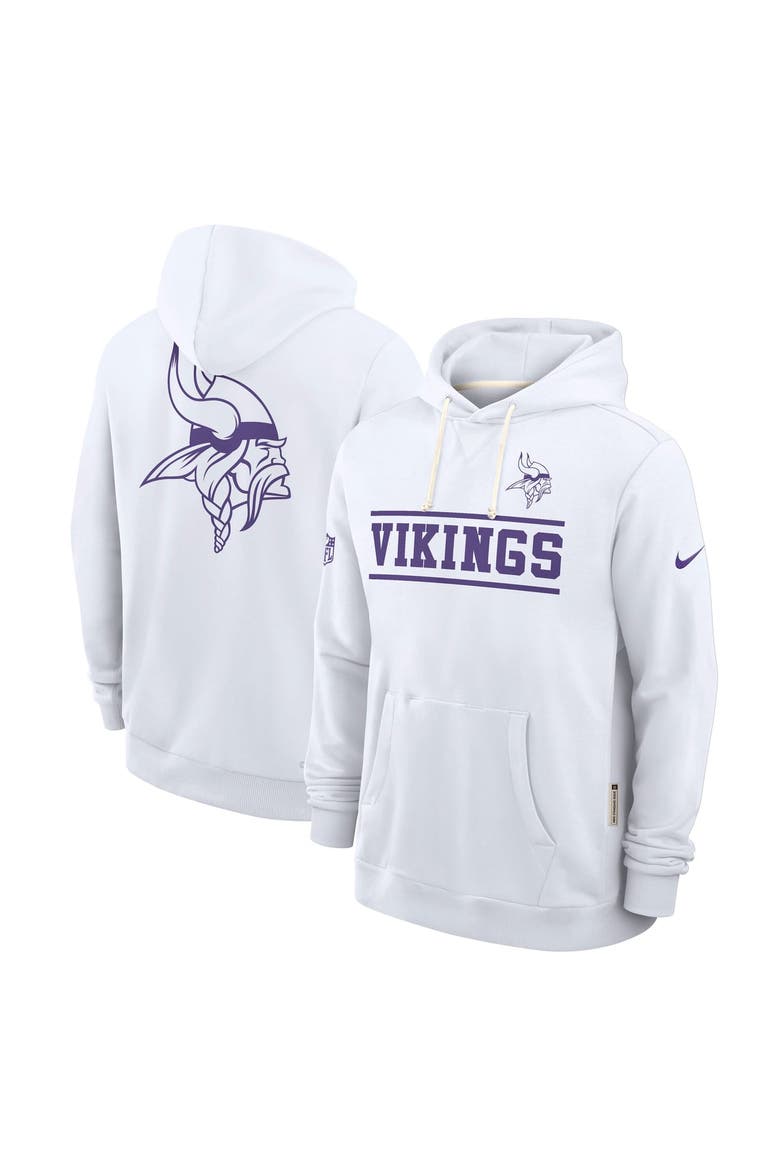Men's Nike White Minnesota Vikings Standard Issue Replay Officials Alternate Dri-FIT Hoodie, Alternate, color, White