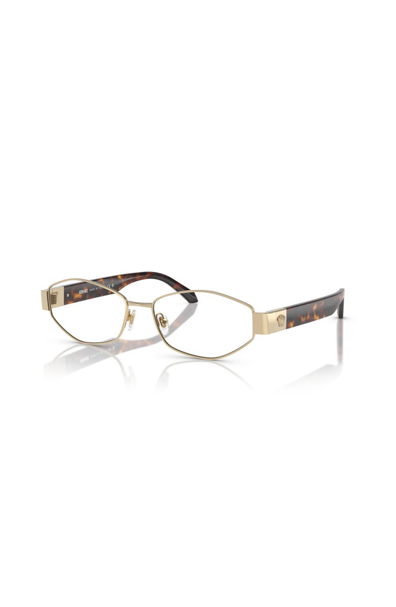 Versace 53mm Irregular optical glasses, Main, color, Gold