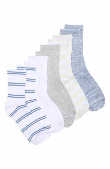 NORDSTROM RACK Athleisure Varsity Assorted 5-Pack Crew Socks