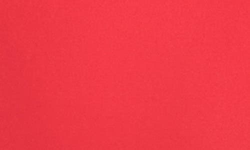 Karen Kane Crossover Hem Asymmetric Crepe Top In Red