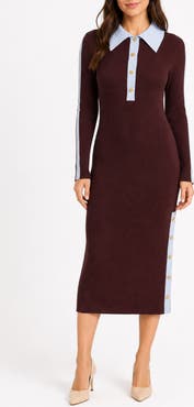 Nanette Lepore Henley Sweater Dress