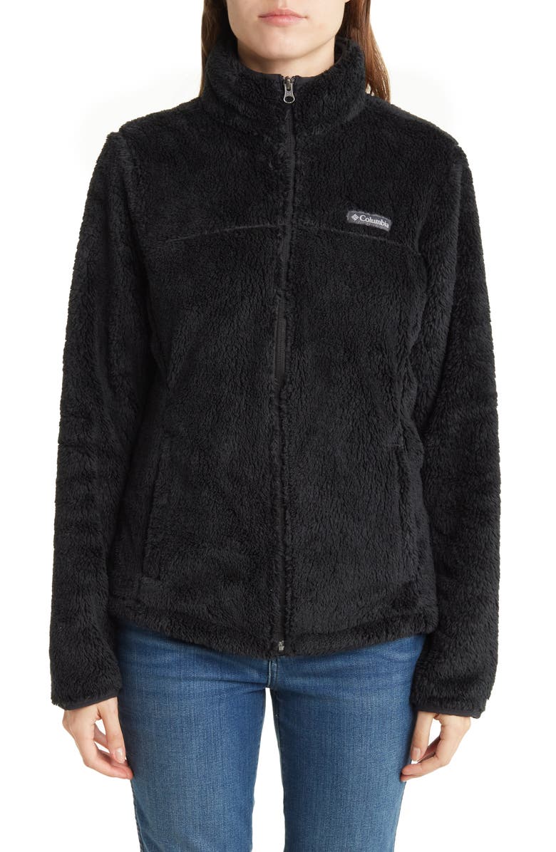 Columbia Cloudy Day Fleece Full Zip Jacket, Alternate, color, Black