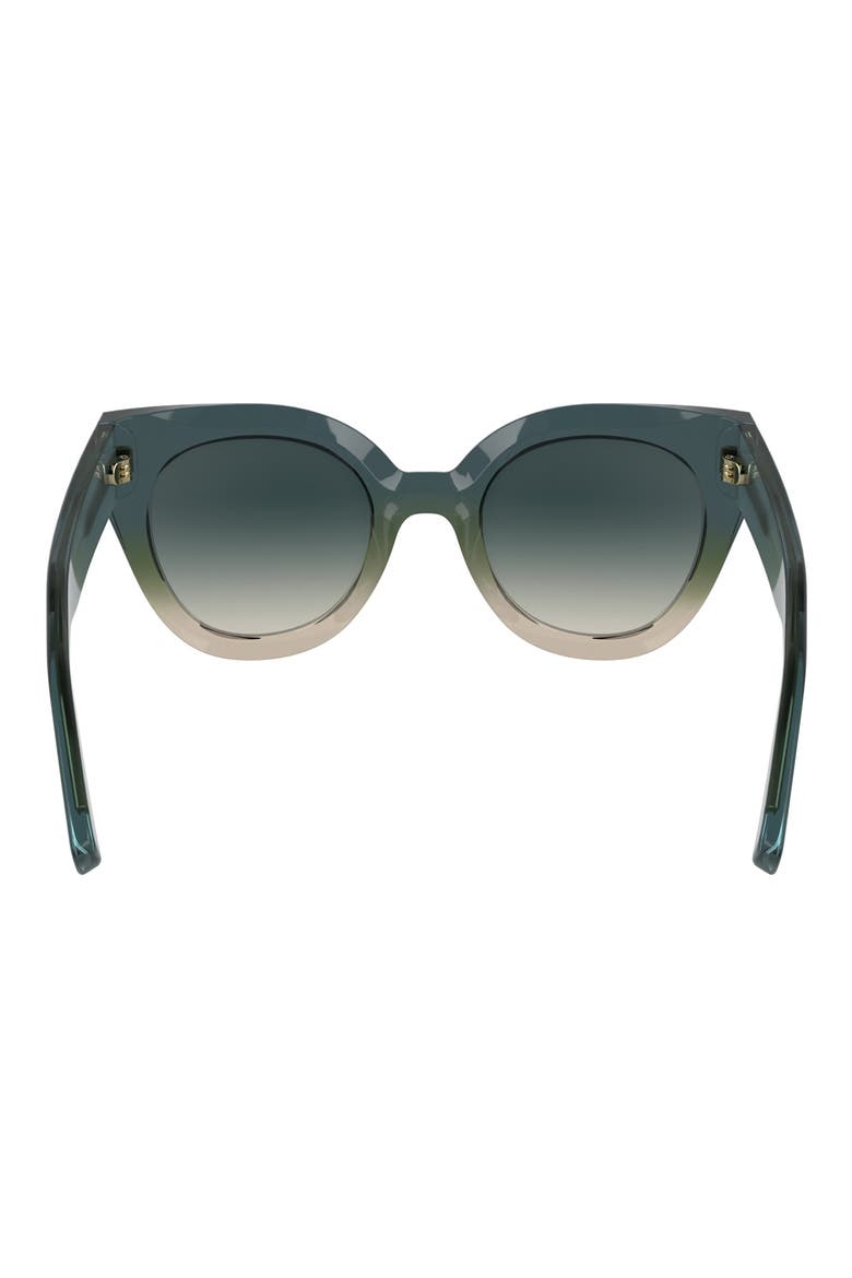 Heritage 49mm Small Round Sunglasses, Alternate, color, TRANSPARENT GRADIENT BLUE/BEIG