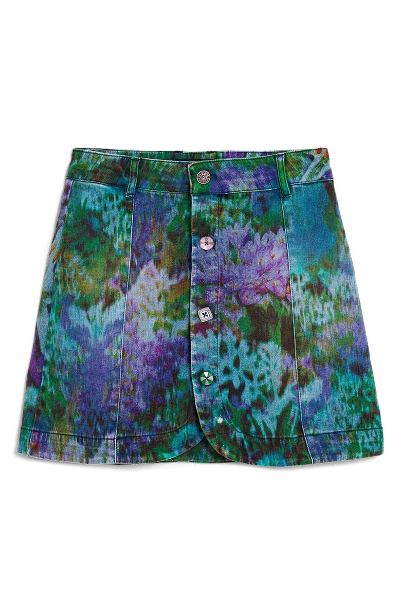 Desigual Denim Miniskirt, Alternate, color, Dark Blue