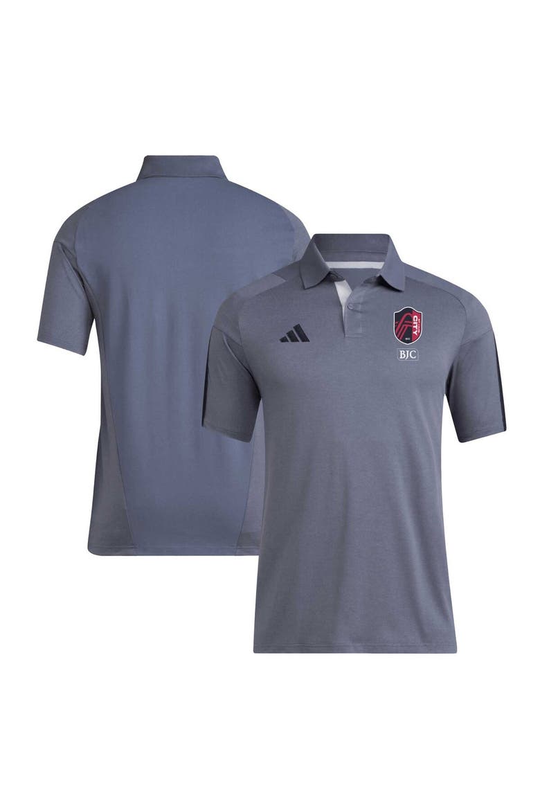 Men's adidas Gray St. Louis City SC 2024 Training Polo, Main, color, Gray