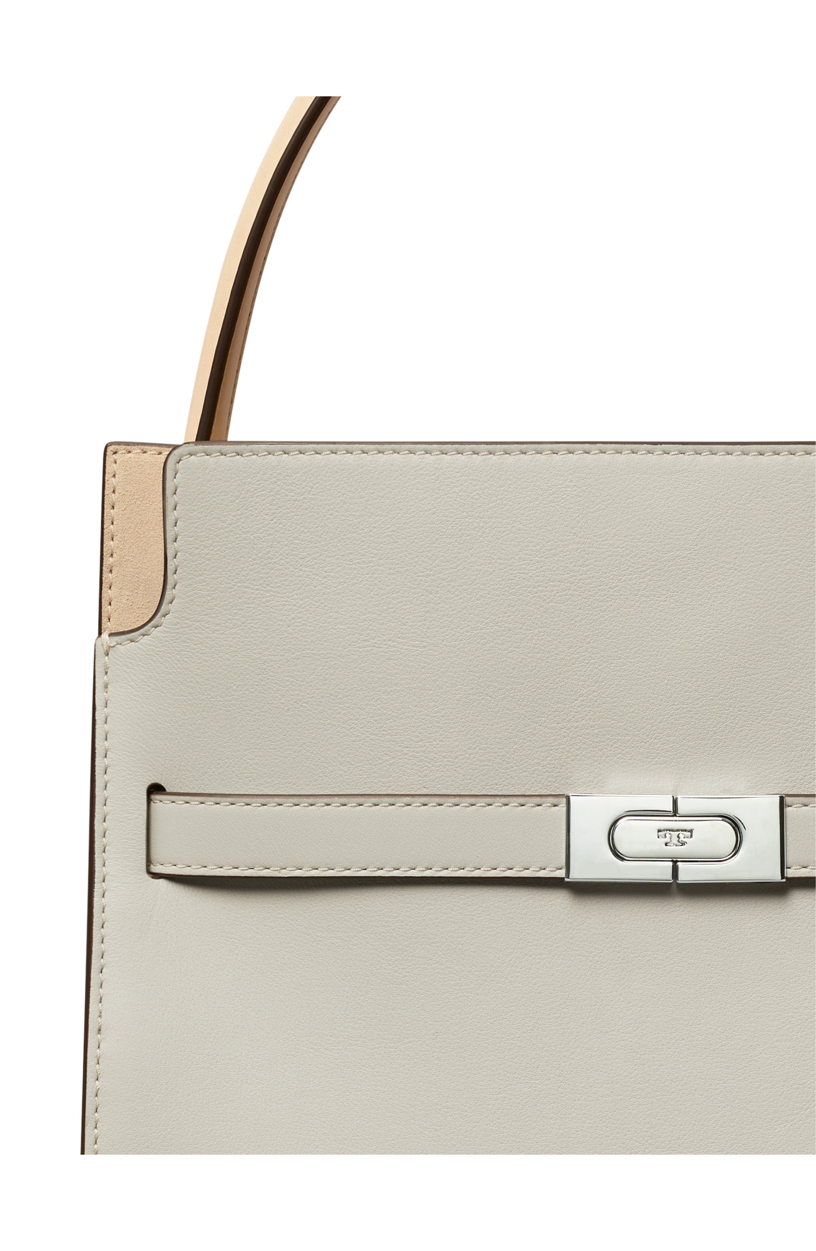 Small Lee Radziwill Leather Double Bag, Alternate, color, FEATHER GRAY