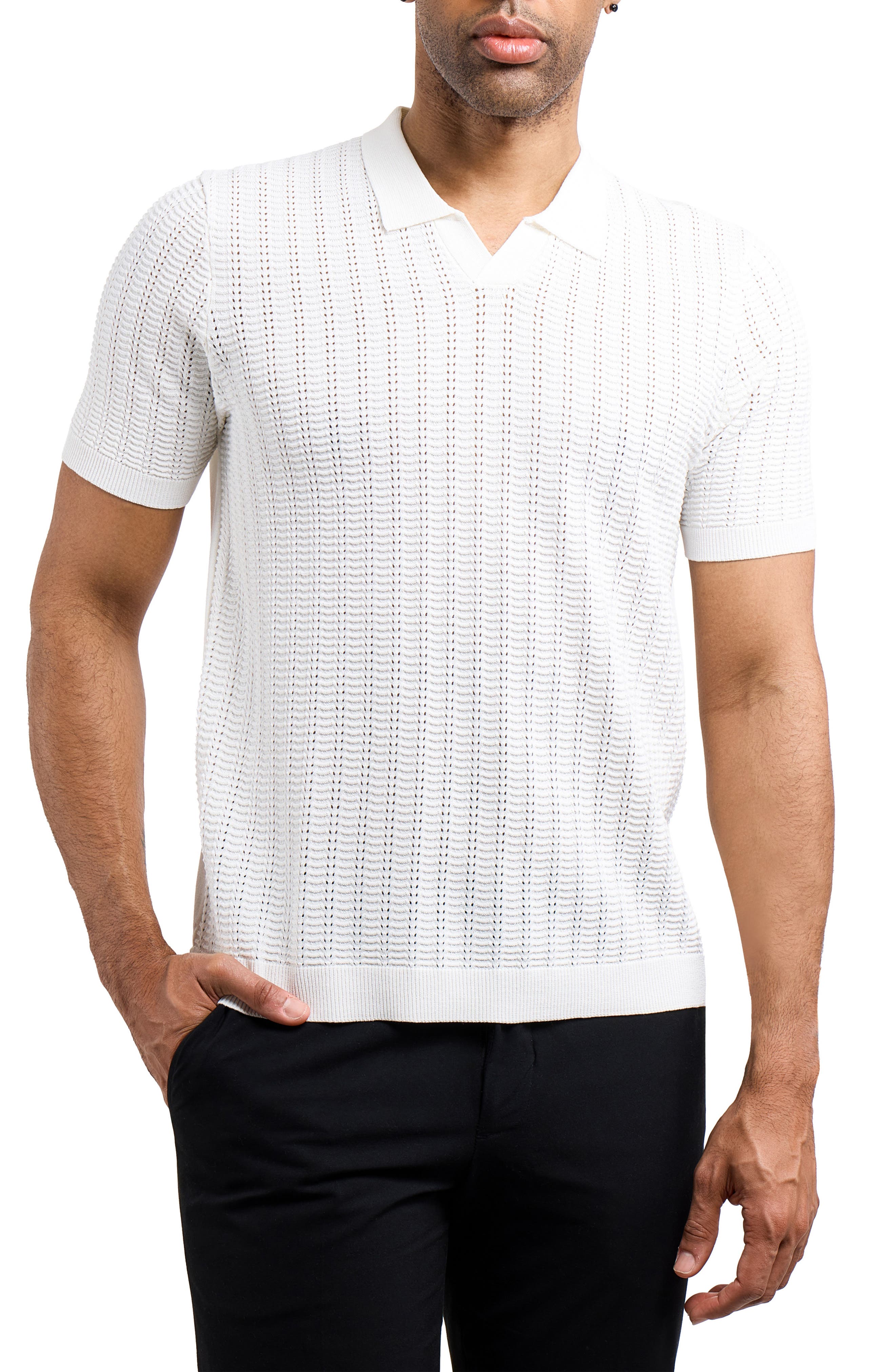 Johnny Collar Knit Polo - image 3