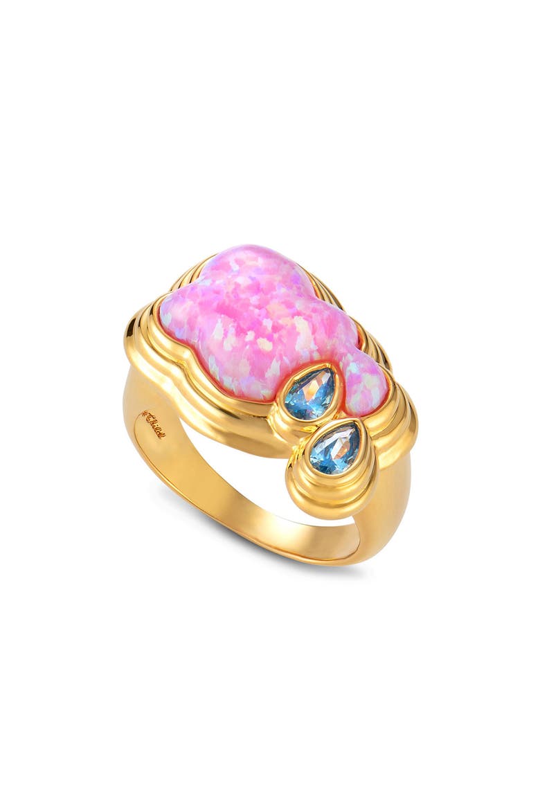 Cry Me a River Ring, Main, color, GOLD/ OPALITE/ CUBIC ZIRCONIA