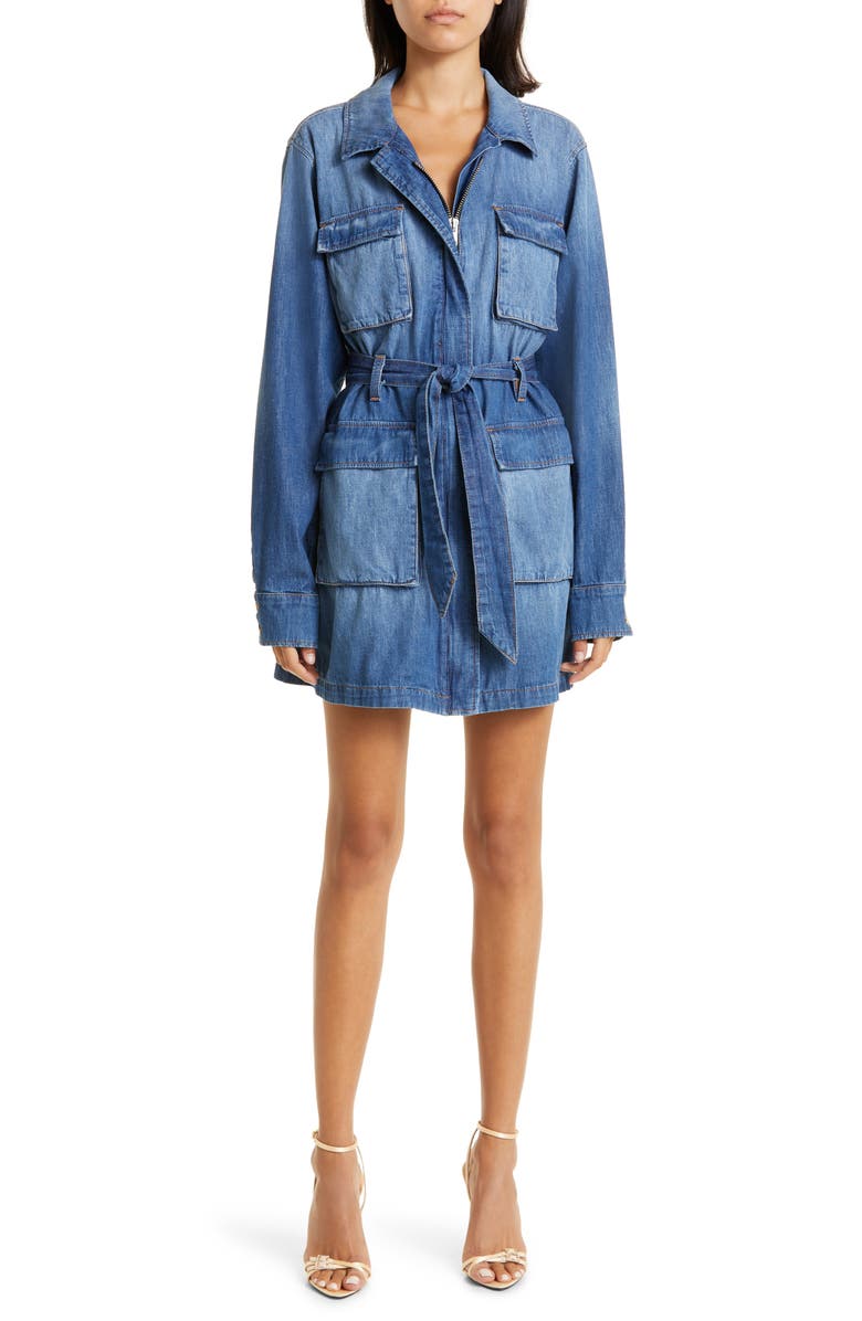 Ramy Brook Zaniyah Long Sleeve Denim Dress, Alternate, color, 