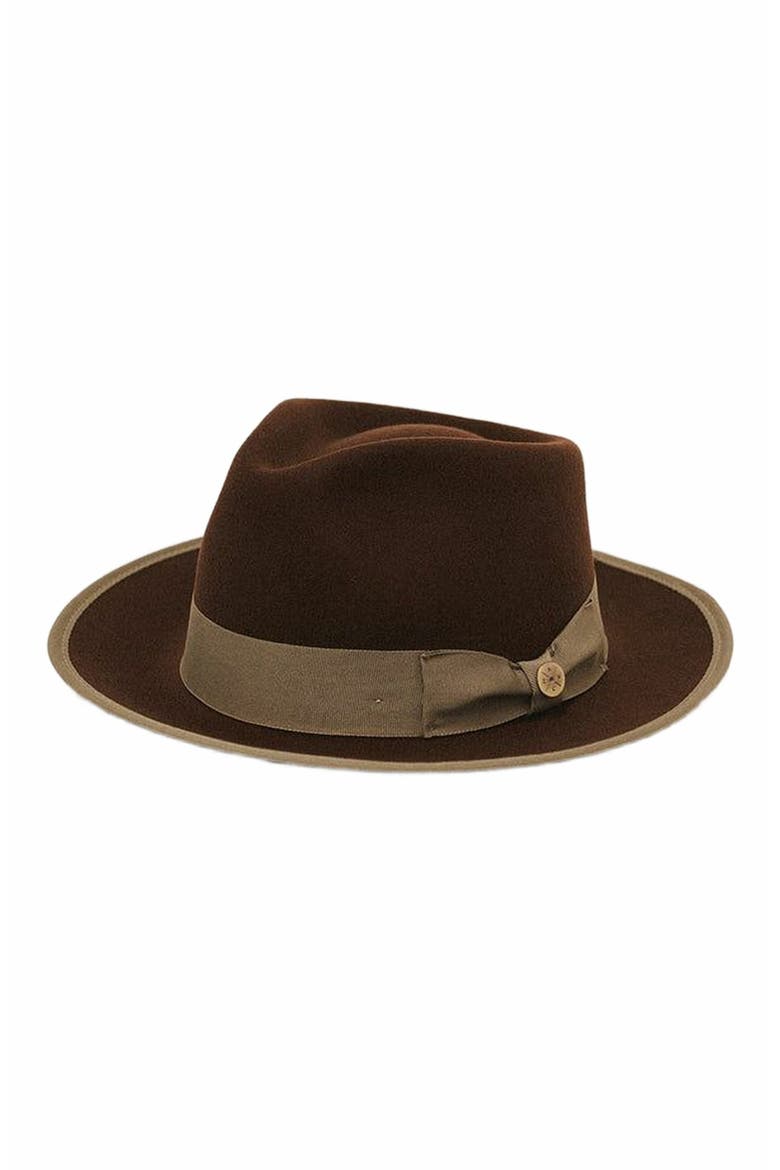 Waterloo Fedora, Alternate, color, Coffee