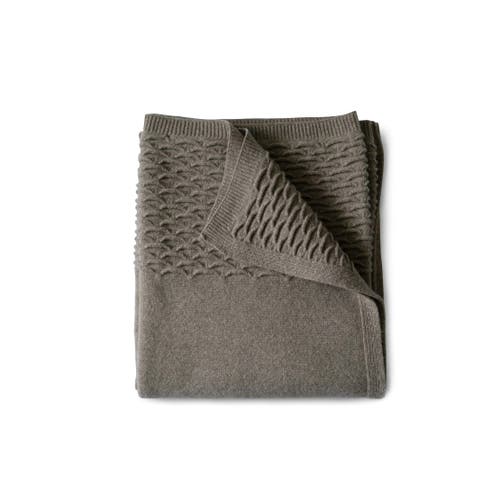 Evangeline Knit Scallop Throws In Gray