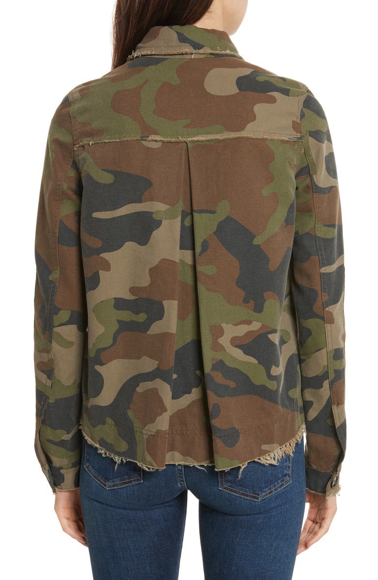 Veronica Beard Mercer Camo Print Jacket, Alternate, color,