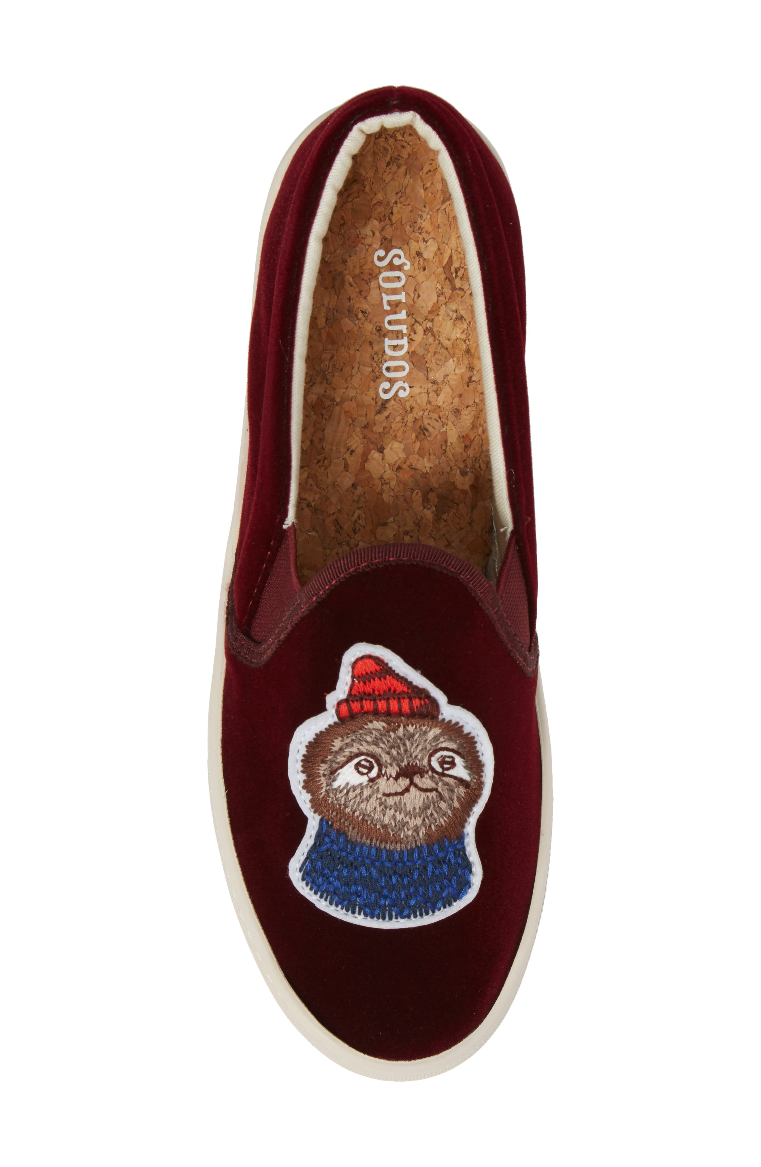 Soludos Velvet Llama Sneaker, Alternate, color, 